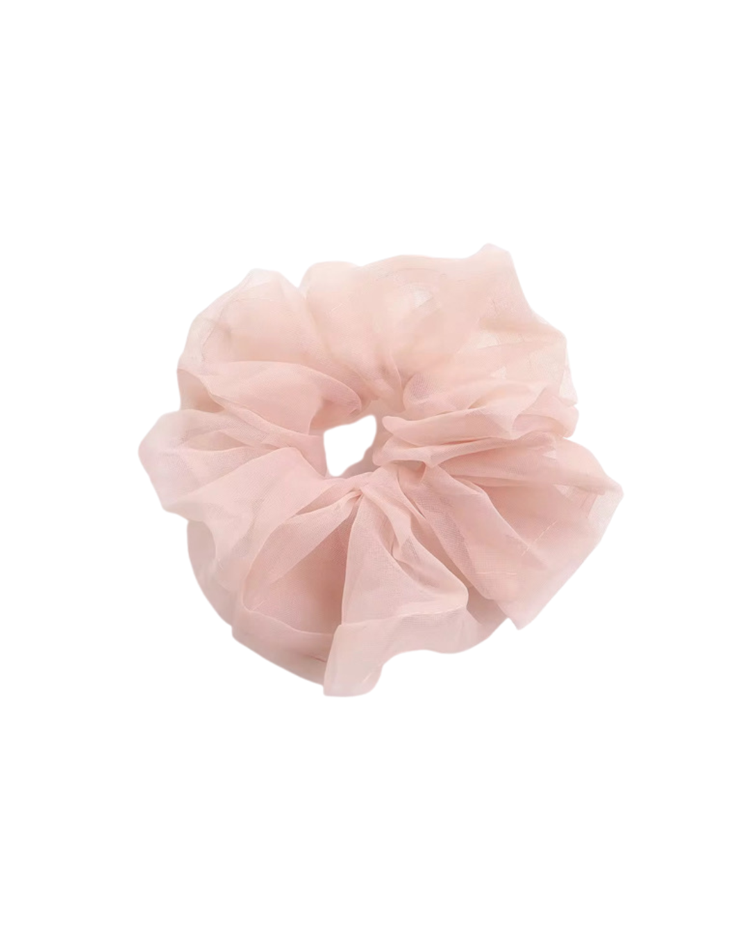 XL Blush Organza Scrunchie -