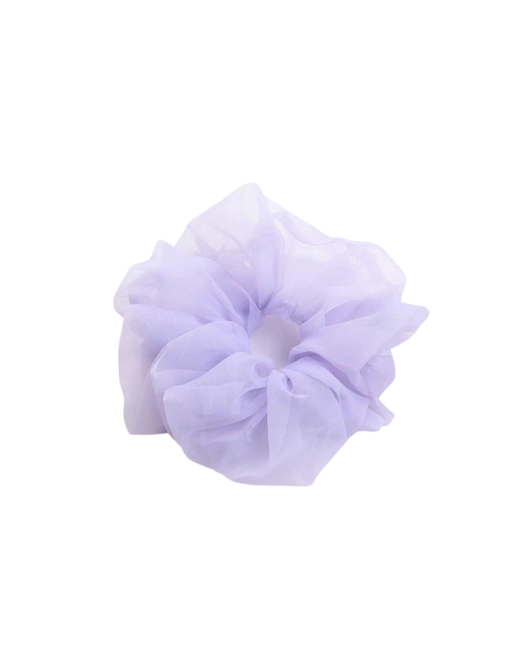 XL Lilac Organza Scrunchie -