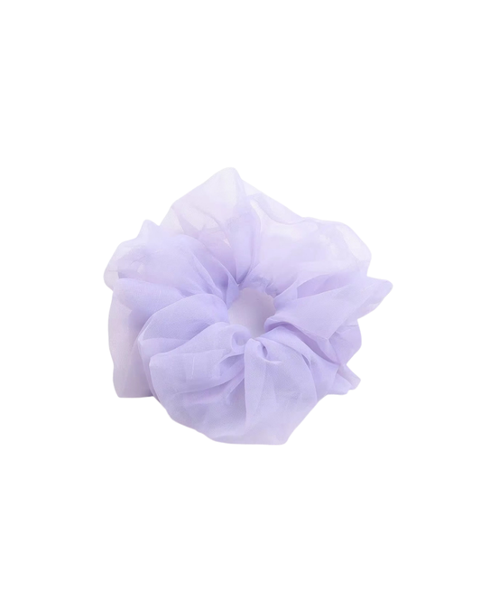 XL Lilac Organza Scrunchie -